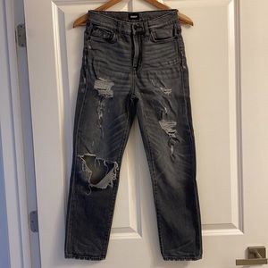 HUDSON High Waist Straight Distressed Jeans Size 26
